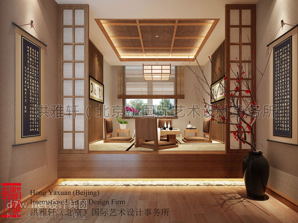 精品住宅简约中式装修案例--无声清幽的古风空